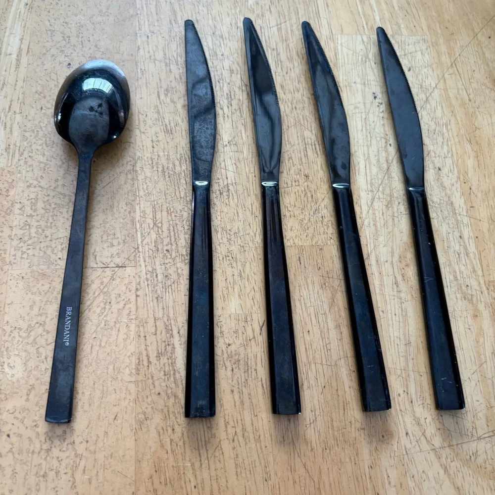 brandani cutlery black